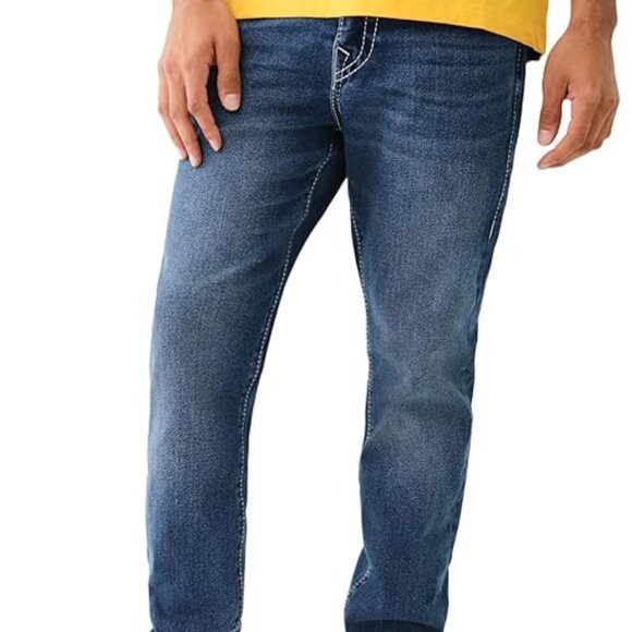 True Religion Geno Flap Big T Flap Relaxed Slim Fit Jean Blustery